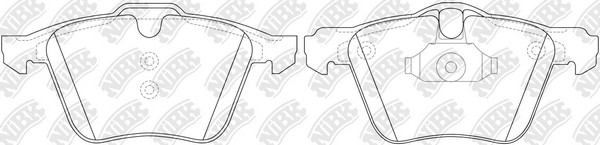 Колодки тормозные FORD S-Max,Galaxy LAND ROVER Freelander VOLVO S80,V60,V70 пере PN0483 NIBK