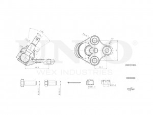 Опора шаровая передняя нижняя SSP-20146 UNIO