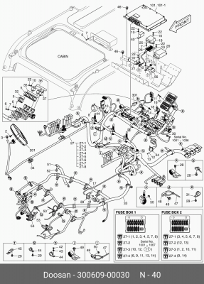 300609-00030 Реле поворотников (2525-1011 / 2525-1009) 300609-00030 DOOSAN