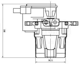 Суппорт торм. Hyundai i40 (11-)/Kia Optima (11-) зад. лев. d=38мм (а/м с EPB) (C CF 204301 TRIALLI