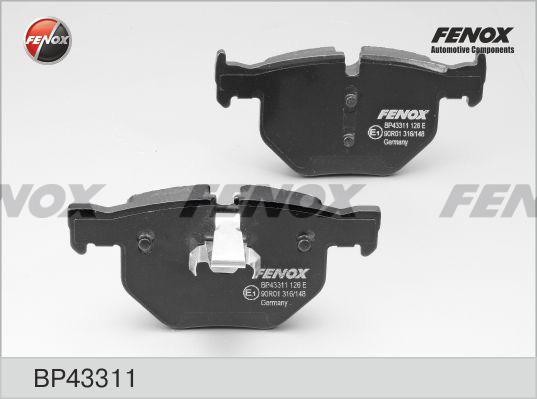BP43311 колодки дисковые задние!\ BMW X5 3.0D 07> BP43311 FENOX