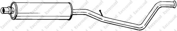 Глушитель PEUGEOT 307 CITROEN C4 (средняя часть) BOSAL 283-969 BOSAL