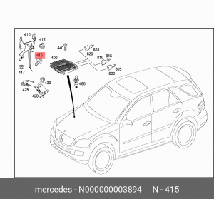 Болт MERCEDES OE N 000000 003894 MERCEDES BENZ