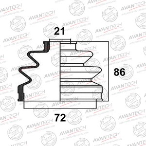 Пыльник привода Avantech BD0504 AVANTECH
