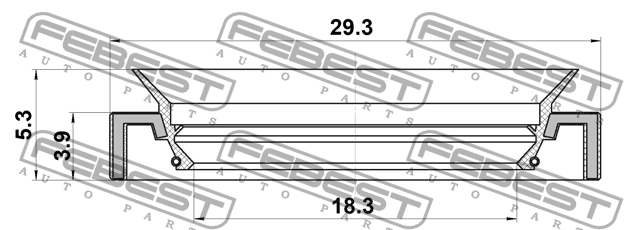Сальник рулевой рейки NISSAN ALMERA N16 95LAY-19290405X 95LAY19290405X FEBEST