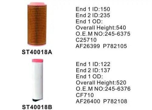 Фильтр воздушный STAL ST40018AB (комплект) ST40018AB STAL