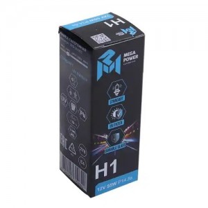 Лампа 12V H1 55W P14.5s Standart MEGAPOWER 37033001 MEGA POWER