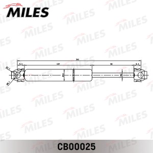Упор газовый капота BMW 7(E32) 87-94 CB00025 CB00025 MILES