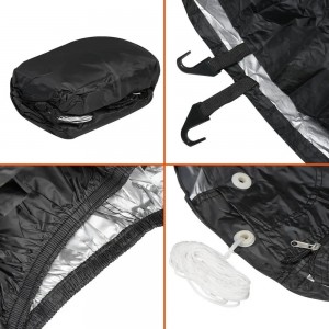 Тент для укрытия автомобиля (520х192х120 см) "AIRLINE" (молния для двери, универ ADCT006 AIRLINE