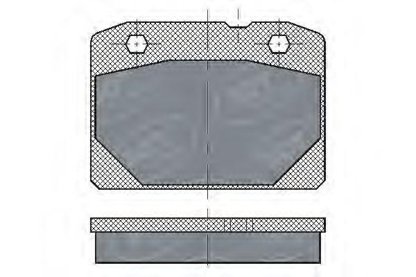 Колодки тормозные дисковые передние для а/м ВАЗ 2101 SCT Germany SP102 SCT