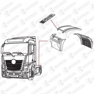 резинка крепления крыла!\ MB Actros 4 960515 COVIND