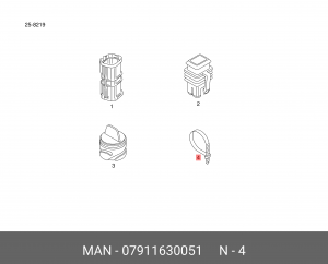 Заглушка 5,15-RTBR 07911630051 MAN