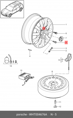 Болт колесный VAG WHT004676A WHT004676A VAG