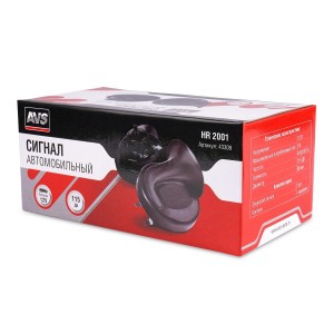 Сигнал звуковой 12V 410/510Hz комплект 2шт. AVS 43309 AVS