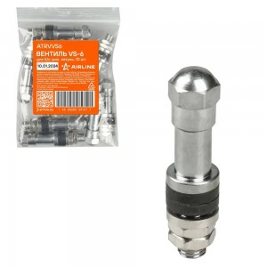 Вентиль для б/к шин  VS-6 разбор.  D-6mm L-40mm  14 Bar  4шт ATRVVS6 AIRLINE