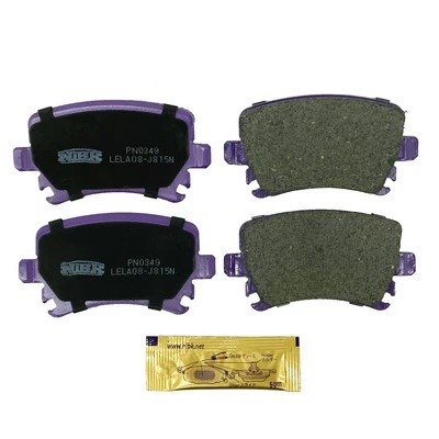 Колодки тормозные VW Golf,Touran AUDI A3,A6 SKODA Octavia задние (4шт.) NIBK PN0349 NIBK