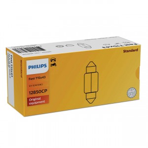 Лампа 12V C5W SV8.5-8 PHILIPS 12850CP PHILIPS