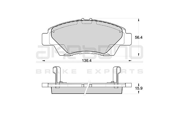 Тормозные колодки дисковые HONDA: INSIGHT 09-, JAZZ 08- AN-763WK AN763WK AKEBONO