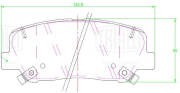 Колодки торм. для а/м Geely Atlas Pro 19- диск. перед. PF 2306 PF2306 TRIALLI