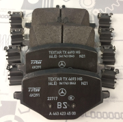 КОМПЛЕКТ КОЛОДОК ТОРМОЗНЫХ 4ШТ A0004203705 A 000 420 37 05 MERCEDES BENZ