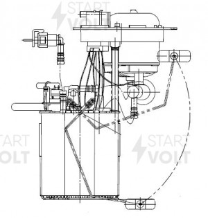 Модуль топливного насоса для а/м VAG Passat B6 (05-) 2.0FSi (SFM 2704) SFM 2704 START VOLT