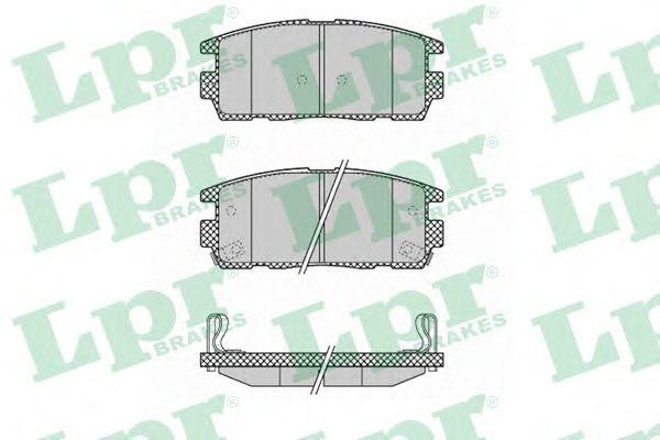 Комплект тормозных колодок CHEVROLET CAPTIVA/OPEL ANTARA 2.4/3.2 06- 05P1323 05P1323 LPR