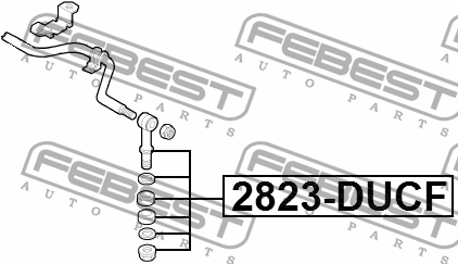 Тяга стабилизатора передняя FIAT DUCATO 2006- 2823-DUCF 2823-DUCF FEBEST