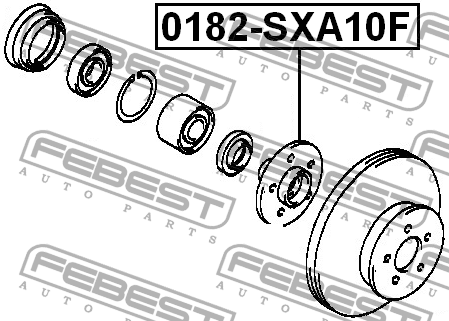 Ступица 0182-SXA10F 0182-SXA10F FEBEST