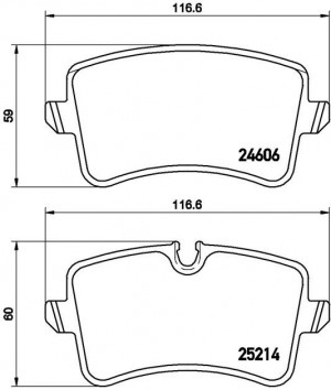 Колодки тормозные P85118 P85118 BREMBO