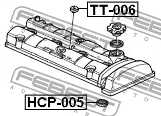 Кольцо уплотнительное свечного колодца HCP-005 HCP-005 FEBEST