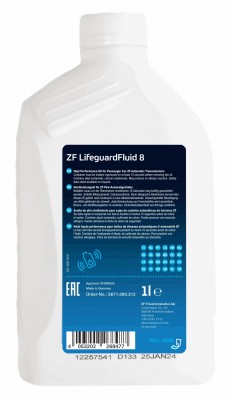 Масло трансмиссионное АКПП 1л ZF Lifeguard Fluid 8  S671090312 S671090312 ZF