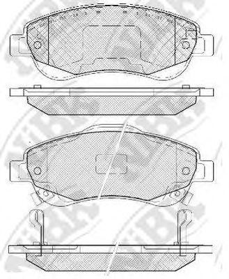 Колодки тормозные дисковые HONDA CR-V 2007 PN8808 PN8808 NIBK