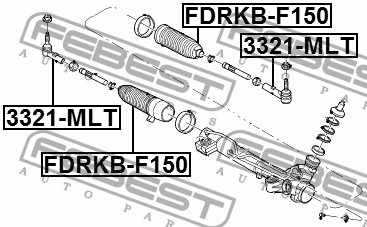 Пыльник рулевой FORD F150/F250/F350 2004-2014 FDRKB-F150 FDRKB-F150 FEBEST