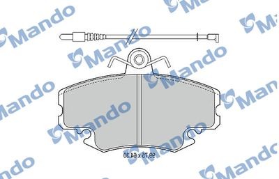 Колодки тормозные дисковые перед MBF015076 MANDO