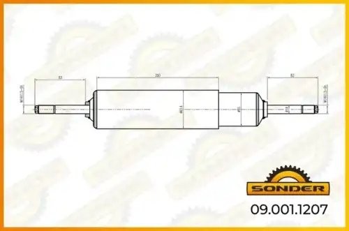 Амортизатор подвески (задний) MAN о.н 81437016924 — 2 года безусловной гарантии 090011207 SONDER