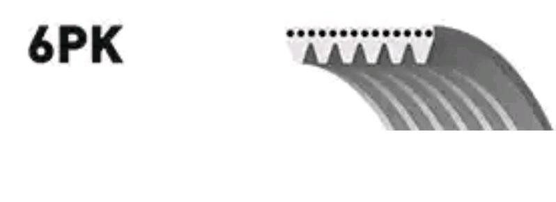 Поликлиновой ремень 6PK1245 (8653-10653) 6-PK-1245 GATES