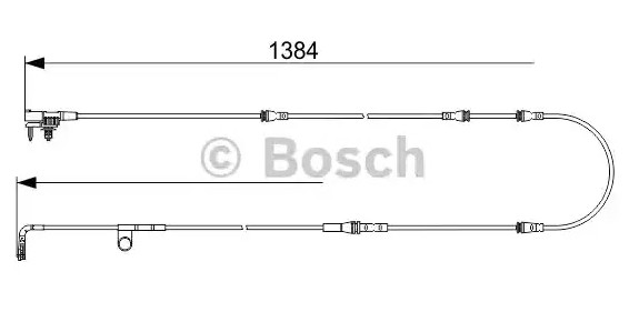 Датчик износа тормозных колодок LAND ROVER Range Rover (12-) передний (1шт.) BOS 1987473582 BOSCH