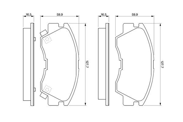 Колодки тормозные MITSUBISHI L200 (86-96),Pajero (91-97) передние (4шт.) BOSCH 0 986 460 978 BOSCH