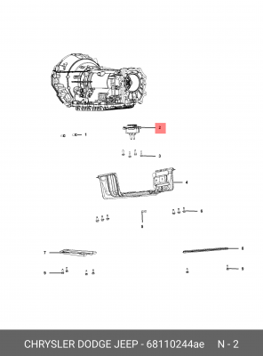 68110244AE Опора двигателя / АКПП 68110 244AE CHRYSLER