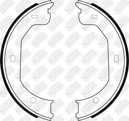 Колодки тормозные FORD Escape (04-) MAZDA Tribute (08-) задние барабанные (4шт.) FN0710 NIBK