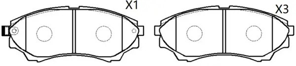 Колодки тормозные передние FORD RANGER 99-/MAZDA B-SERIE 99- /BT-50 06- BP25800 BP25800 SB NAGAMOCHI