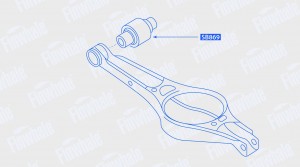 Сайлентблок нижнего рычага задней подвески Audi A3/Q3/VW Golf V,VI 10-18/PASSAT  SB869 FINWHALE