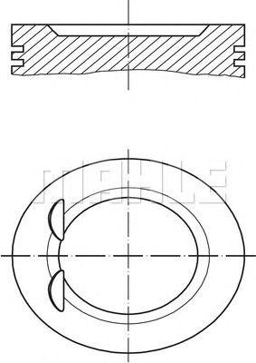 Поршень двигателя MERCEDES C (W202) STD MAHLE 001 06 00 MAHLE KNECHT