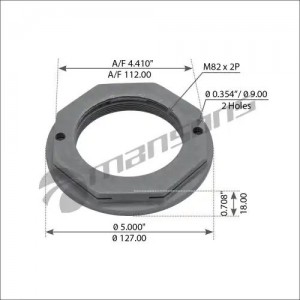 Гайка ROR ступицы (M82х2мм) ось LM/LC MANSONS 780.003 MANSONS
