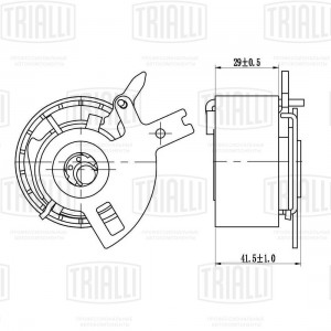 Ролик ГРМ натяж. для а м Land Rover Freelander (06-) 2.2d (CM 6063) CM 6063 TRIALLI