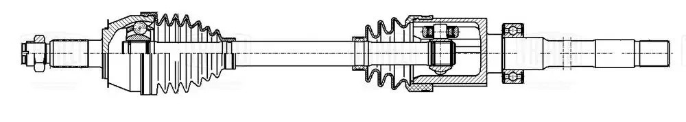 Привод передний правый AR 1604 TRIALLI