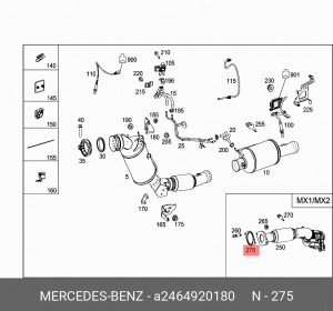 RENAULT SCENIC III (2009-2015) A 246 492 01 80 MERCEDES BENZ