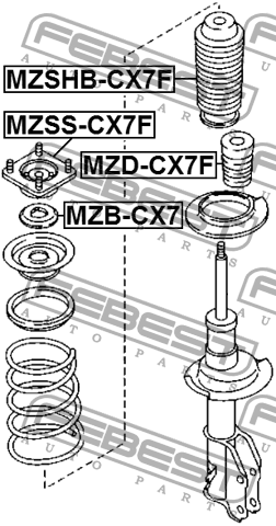 MAZDA CX 7 (2007>)/CX 9 (2007>) MZD-CX7F FEBEST
