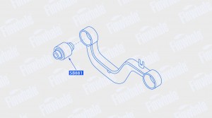 Сайлентблок поперечного рычага задней подвески Audi A3/Q3/VW Golf V,VI 10-18/PAS SB881 FINWHALE