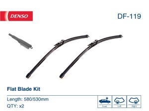 Щетка стеклоочистителя SMART Fortwo 580/530мм комплект DENSO DF-119 DENSO